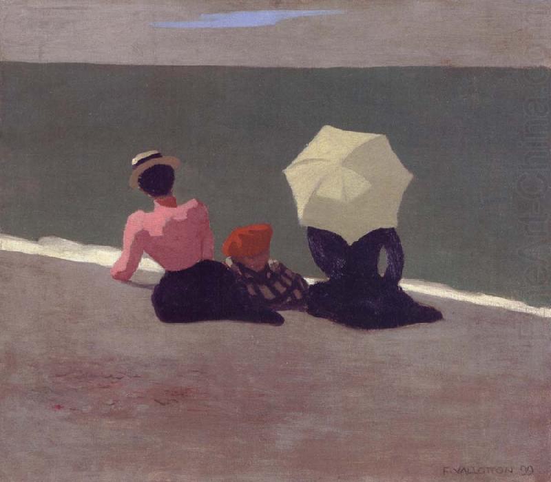 on the beach, Felix Vallotton